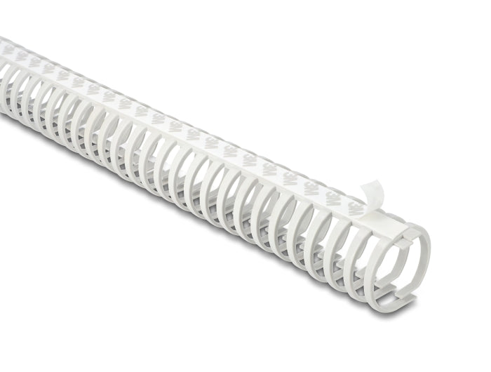 Delock Kabelkanal Flexibel selbstklebend schraubbar 45 x 46 mm - Länge 50 cm grau