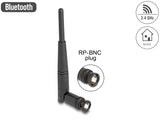 Delock WiFi 2,4 GHz Antenne RP-BNC Stecker 2 dBi 14,5 cm omnidirektional mit Kippgelenk schwarz