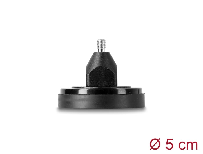 Delock GSM Antenne SMA Stecker Schraubmontage 3 dBi starr omnidirektional mit magnetischem Standfuß und Anschlusskabel RG-174 3 m outdoor schwarz