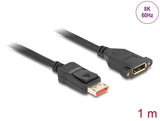 Delock DisplayPort Verlängerungskabel zum Einbau 8K 60 Hz 1 m