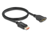 Delock DisplayPort Verlängerungskabel zum Einbau 8K 60 Hz 1 m