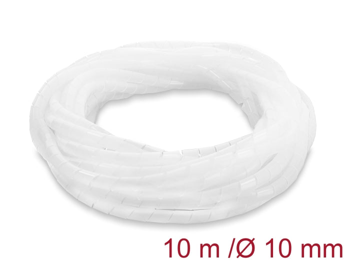 Delock Spiralschlauch 10 mm Durchmesser 10 m transparent