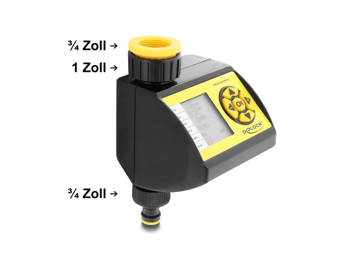 Delock Bewässerungscomputer – 1-Zonen Elektronischer Timer für automatische Gartenbewässerung