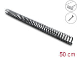 Delock Kabelkanal Flexibel selbstklebend schraubbar 34 x 35 mm - Länge 50 cm schwarz