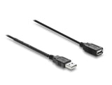 Delock USB Stromversorgungskabel Typ-A Stecker zu Buchse mit Schalter 0,5 m