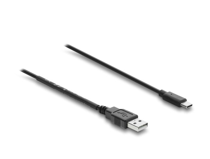 Delock USB Stromversorgungskabel Typ-A Stecker zu USB Type-C™ Stecker mit Schalter 1,5 m