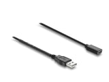 Delock USB Stromversorgungskabel Typ-A Stecker zu USB Type-C™ Buchse mit Schalter 0,5 m