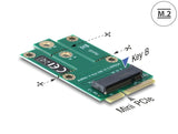Delock Adapter miniPCIe > M.2 NGFF