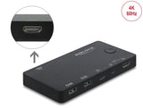 Delock HDMI / USB-C™ KVM Switch 4K 60 Hz mit USB 2.0