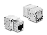 Delock Keystone Modul RJ45 Buchse zu LSA Cat.6A geschirmt werkzeugfrei