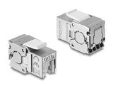 Delock Keystone Modul RJ45 Buchse zu LSA Cat.6A geschirmt werkzeugfrei mit Staubschutzklappe