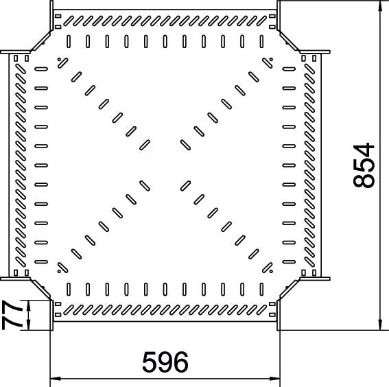 BETTERMANN Kreuzstück Kabelrinne ST RK 160 FS 110x600mm int.Verb