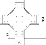 BETTERMANN Kreuzstück Kabelrinne ST RK 810 FT 85x100mm int.Verb