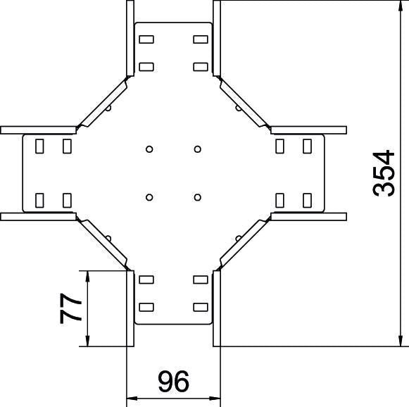 BETTERMANN Kreuzstück Kabelrinne ST RK 110 FT 110x100mm int.Verb