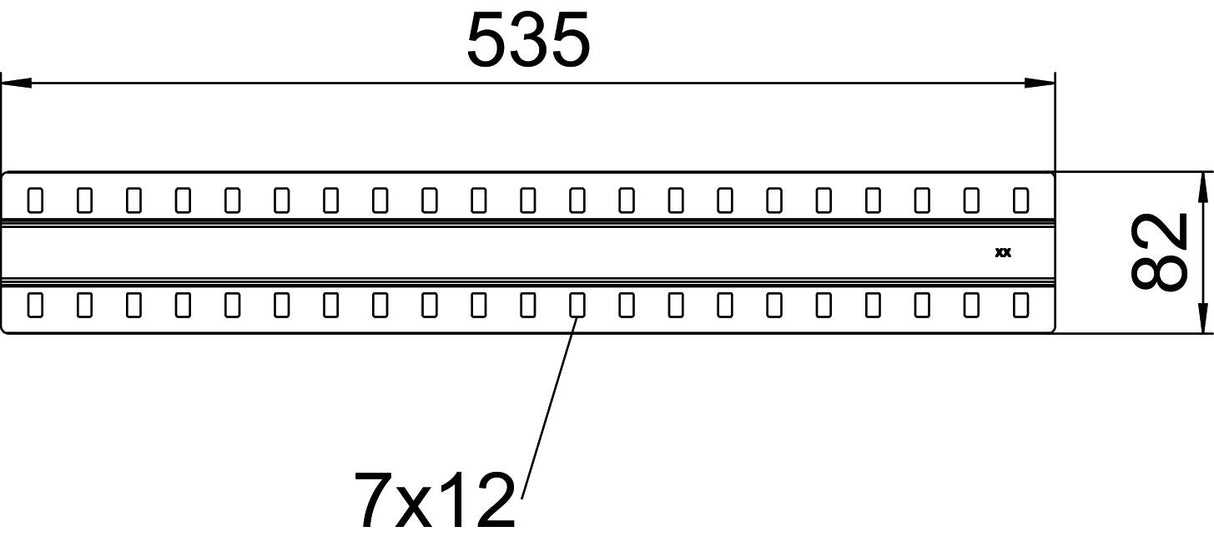BETTERMANN Kantenschutzblech 535mm ST SSLB 550 FS Weitspann-Ausführung