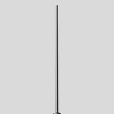 BEGA Lichtmast 5m zylindr 76mm Alu lack 70794 Mit Grundplatte