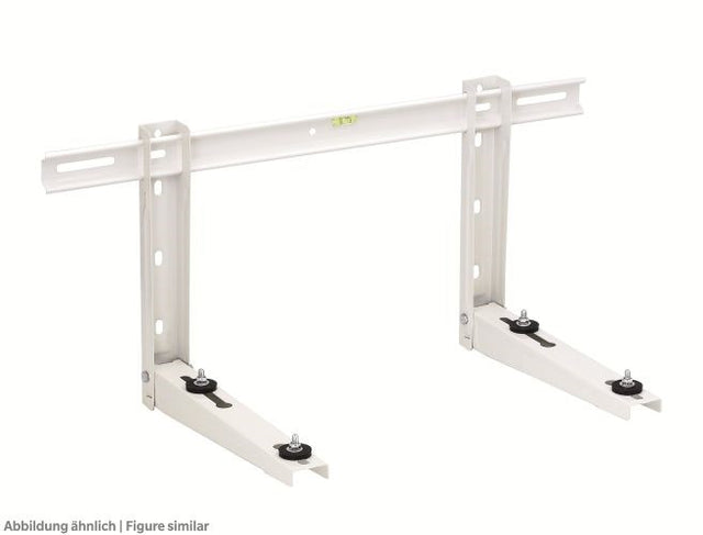 Schienenkonsole MS 258 Wand weiß, 140 kginkl. Zubehör+Nivelliersystem, L=800x650