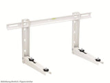 Schienenkonsole MS 253 Wand weiß, 140 kginkl. Zubehör+Nivelliersystem, L=800x465