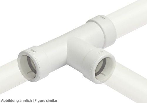 PVC-T-Stück 3215DOR 32mm inkl. O-Ringe