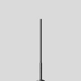BEGA Lichtmast 5m zylindr abgesetzt Alu 70902 76mm lack Mit Grundplatte
