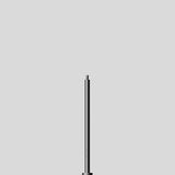 BEGA Lichtmast 2m zylindr 60mm Alu lack 70908 Mit Grundplatte