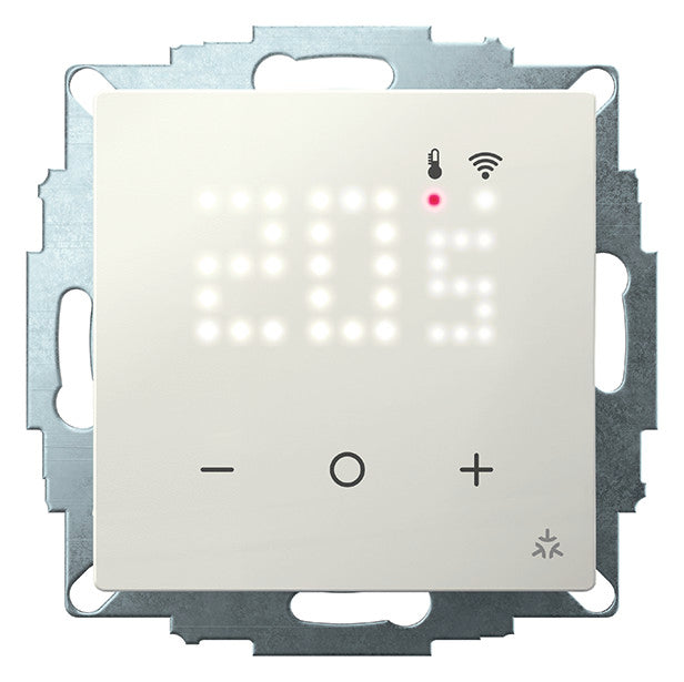 EBERLE Raumtemperaturregler UP Funkb rws UTE 3800-U-RAL9010-G-55 glz LED