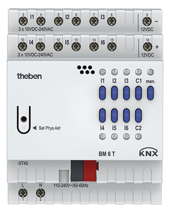 THEBEN Binäreingang KNX REG 4TE LED 6f BM 6 T KNX