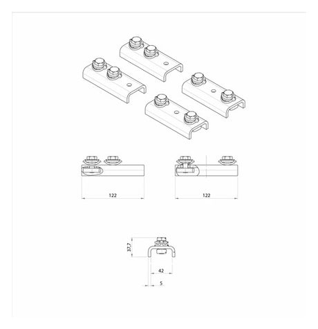 Walraven Adapter für IG Wandkonsolen-Sets 62 H | 6901998