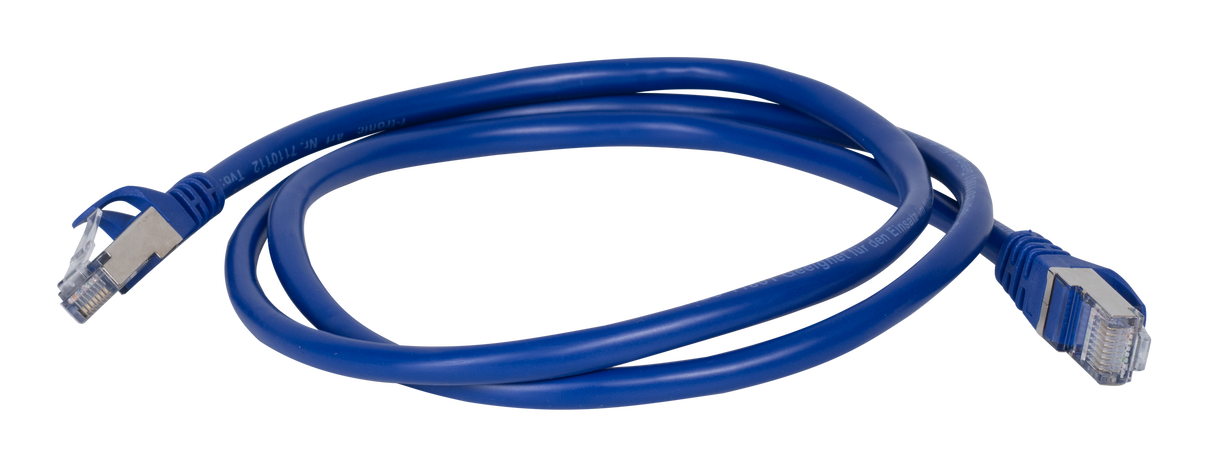 F-TRONIC Patchkabel Cat5E 1m bl RJ45 1:1 PL100