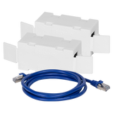 F-TRONIC Modular-Kupplung 5E 2x RJ45 ger BPWAN Buchse/Buchse einrasten