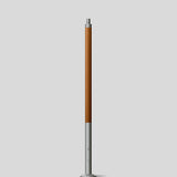 BEGA Lichtmast 6m zylindr 76mm Holz 71198A lack Mit Grundplatte
