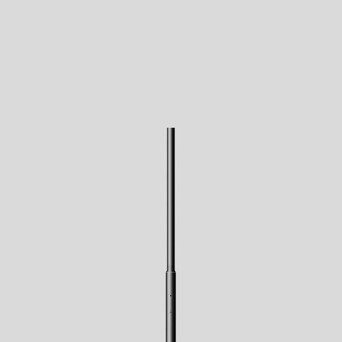 BEGA Lichtmast 4m zylindr abgesetzt ST 71202 76mm lack