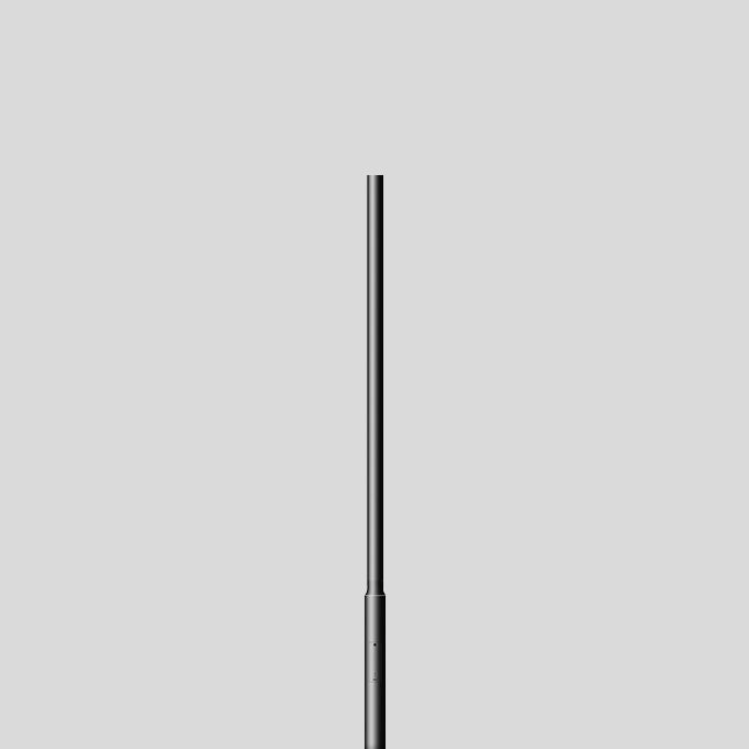 BEGA Lichtmast 5m zylindr abgesetzt ST 71204 76mm lack