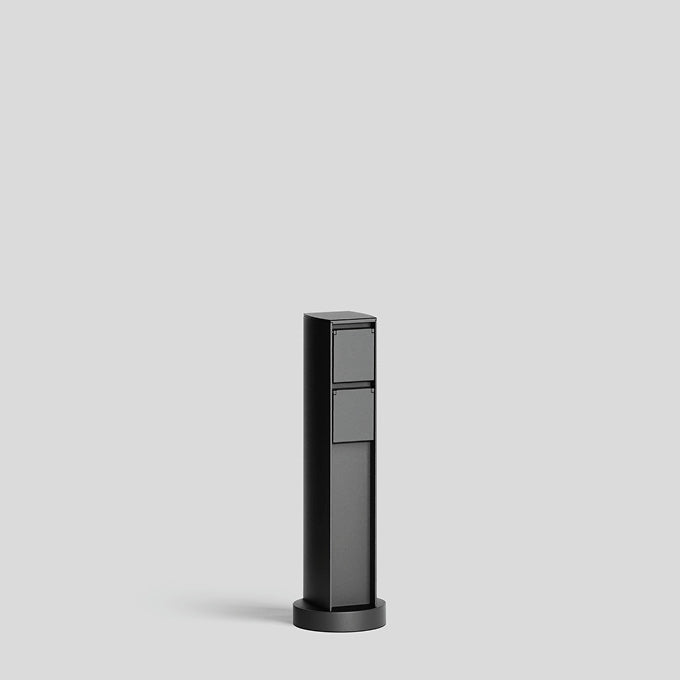 BEGA Steckdosensäule Metall graphit IP44 71229 3Steckd Schalter 550x165x130mm
