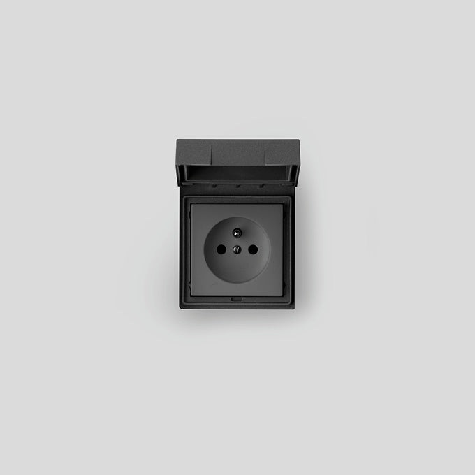 BEGA Steckdosenelement graphit 79mm 71232