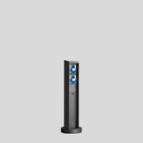 BEGA Steckdosensäule Metall graphit IP44 71258 4Steckd 550x105x130mm