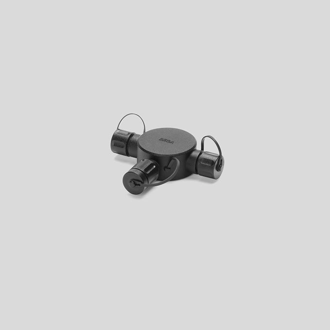 BEGA Verteilerdose sw 3p 80mm UniLinkPlay 71326