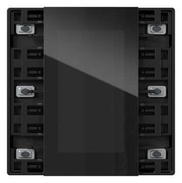 GIRA Tastsensor KNX UP sw mt 6f 3pkt LED 5015050 inkl.Ankoppl m.Display