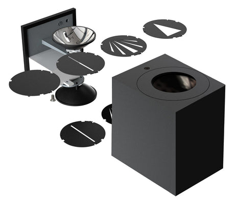 NORDLUX LED-Wandanbauleuchte 12W 3000K Canto Kubi 2 49711001 A+ 500lm ws Konv