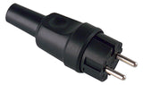 BACHMANN Anbaugerätestecker Gummi IP20 919.179 ger sw Schraubkl