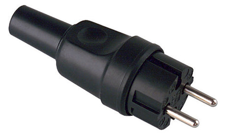 BACHMANN Anbaugerätestecker Gummi IP20 919.179 ger sw Schraubkl