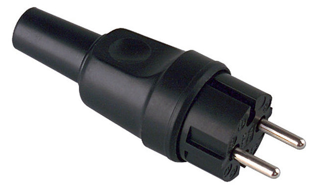 BACHMANN Anbaugerätestecker Gummi IP20 919.179 ger sw Schraubkl
