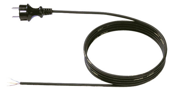 BACHMANN Netzanschlussleitung 3m 16A sw 322.185 3x1,5qmm IP20 Aderendh 0-70°C