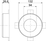 BETTERMANN Kastenschott 90mm 26,6mm PYROCOMB TCX-090 Zub.erf