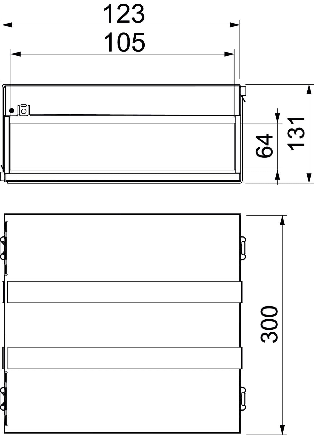 BETTERMANN Brandschutzbox 123x131mm PMB 610-4 A2 300mm Zub.erf