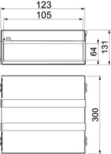 BETTERMANN Brandschutzbox 123x131mm PMB 610-4 A2 300mm Zub.erf