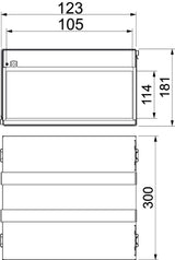 BETTERMANN Brandschutzbox 123x181mm PMB 110-4 A2 300mm Zub.erf