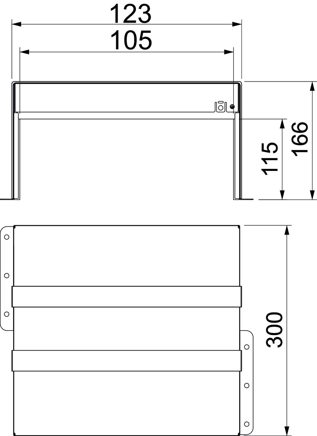 BETTERMANN Brandschutzbox 123x166mm PMB 110-3 A2 300mm Zub.erf