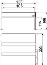 BETTERMANN Brandschutzbox 123x166mm PMB 110-3 A2 300mm Zub.erf