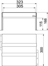 BETTERMANN Brandschutzbox 323x166mm PMB 130-3 A2 300mm Zub.erf